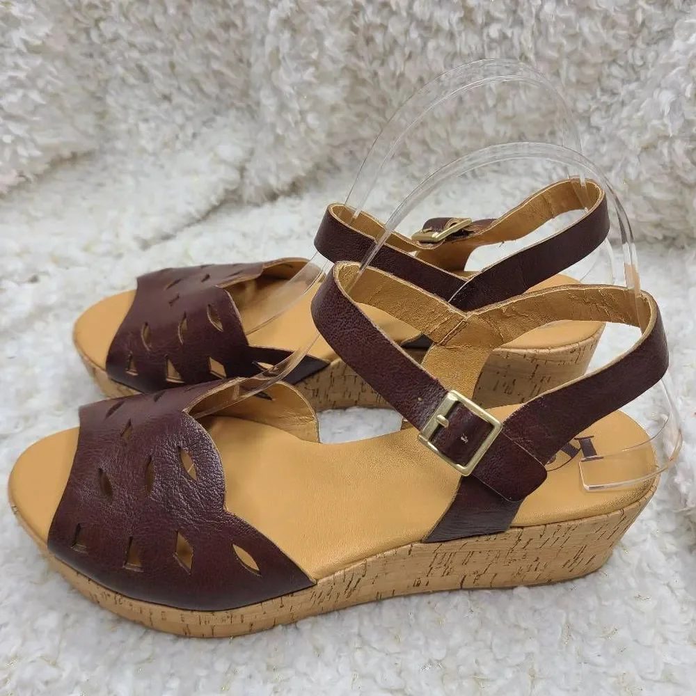 Korks by‎ Kork-ease Platform Wedge Sandals sz 9